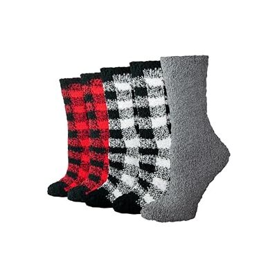 Amazon Damen Kuschelige Flauschige Hausschuhsocken, Plüsch-Schlafsocken, 5 Paar, Rot, Mehrfarbig, 35-42 Amazon Damen Kuschelige Flauschige Hausschuhsocken, Plüsch-Schlafsocken, 5 Paar, Rot, Mehrfarbig, 35-42