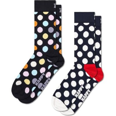 Happy Socks Unisex 2-pack Classic Big Dot Socks Socken Happy Socks Unisex 2-pack Classic Big Dot Socks Socken