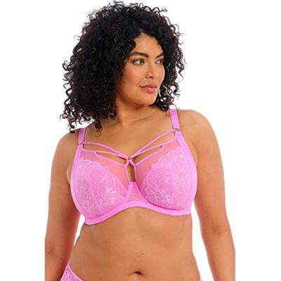 Elomi Damen Brianna Tiefer Bügel Trägern Plunge-BH, Undurchsichtige, Sehr Pink, 100F Elomi Damen Brianna Tiefer Bügel Trägern Plunge-BH, Undurchsichtige, Sehr Pink, 100F