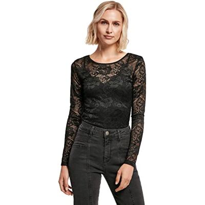 Urban Classics Damen Ladies Lace Longsleeve Body Urban Classics Damen Ladies Lace Longsleeve Body