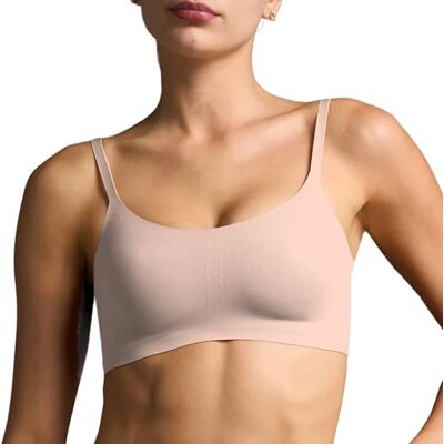 EBY Nahtloser Bralette mit verstellbaren Trägern: Schwarz/Nude Bralettes für Frauen, Drahtloser BH für Frauen, Bralette Nahtloser BH, Hautfarben, X-Large EBY Nahtloser Bralette mit verstellbaren Trägern: Schwarz/Nude Bralettes für Frauen, Drahtloser BH für Frauen, Bralette Nahtloser BH, Hautfarben, X-Large