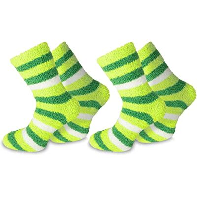 normani 2 Paar Kuschelsocken / Bettsocken / Socken Stripe geringelt mit Elasthan normani 2 Paar Kuschelsocken / Bettsocken / Socken Stripe geringelt mit Elasthan