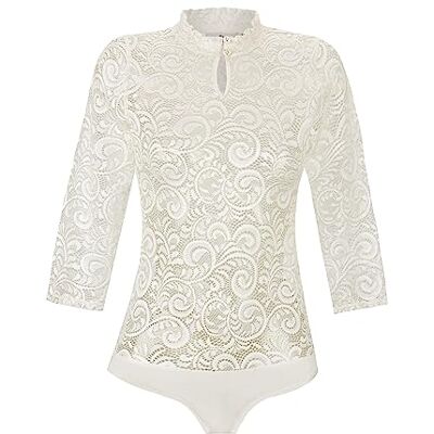 Stockerpoint Damen Sera Trachtenbody, creme, M Stockerpoint Damen Sera Trachtenbody, creme, M