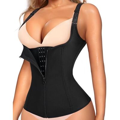 LODAY Taillentrainer Korsett für Gewichtsverlust Bauchkontrolle Sport Workout Body Shaper schwarz, schwarz, XXX-Large LODAY Taillentrainer Korsett für Gewichtsverlust Bauchkontrolle Sport Workout Body Shaper schwarz, schwarz, XXX-Large