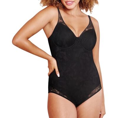 Bali Damen Ultra Light Body Briefer Fajas Df6552 Shapewear Bodysuit, Schwarz, 90B Bali Damen Ultra Light Body Briefer Fajas Df6552 Shapewear Bodysuit, Schwarz, 90B