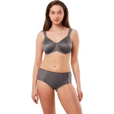 Triumph Damen Essential Minimizer T W X Bra, Pigeon Grey, 70C Triumph Damen Essential Minimizer T W X Bra, Pigeon Grey, 70C