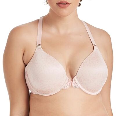 Maidenform Damen Pure Genius Racerback Bra Vollschalen BH, Boho Paisley Print/Sheer Blassrosa, 75E Maidenform Damen Pure Genius Racerback Bra Vollschalen BH, Boho Paisley Print/Sheer Blassrosa, 75E