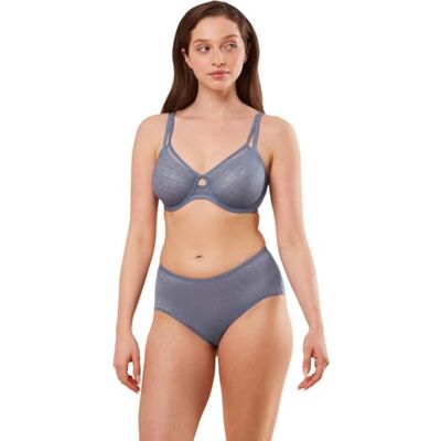 Triumph Damen Signature Sheer W01 EX Bra, Cloudy Blue, 65C Triumph Damen Signature Sheer W01 EX Bra, Cloudy Blue, 65C