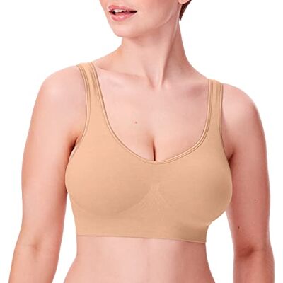 Bali Damen Comfort Revolution Wireless BH ComfortFlex Fit Full Coverage Bügelloser BH, Hautfarben, X-Large Bali Damen Comfort Revolution Wireless BH ComfortFlex Fit Full Coverage Bügelloser BH, Hautfarben, X-Large
