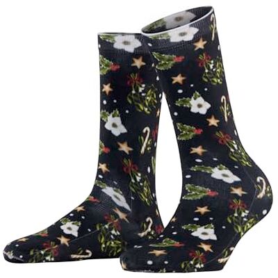 Burlington Damen Socken Fancy Christmas W So Baumwolle gemustert 1 Paar, Blau Marine 6120, 36-41 Burlington Damen Socken Fancy Christmas W So Baumwolle gemustert 1 Paar, Blau Marine 6120, 36-41