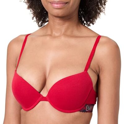Giorgio Armani Women's Push Up Bra Tartan Christmas Cotton, 34C Giorgio Armani Women's Push Up Bra Tartan Christmas Cotton, 34C