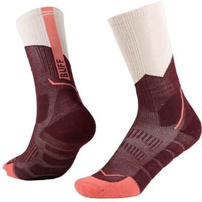 Buff - Socken Merino MW Crew Merinowolle, Geruchskontrolle, Temperaturregulierung, Wandern, Blasenfrei, Komfort, Qualität Männlich Weiblich XL Wine Buff - Socken Merino MW Crew Merinowolle, Geruchskontrolle, Temperaturregulierung, Wandern, Blasenfrei, Komfort, Qualität Männlich Weiblich XL Wine