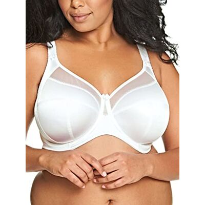 Goddess Damen Keira Underwire Banded Bra BH mit voller Abdeckung, Durchsichtig, weiß, 105F Goddess Damen Keira Underwire Banded Bra BH mit voller Abdeckung, Durchsichtig, weiß, 105F