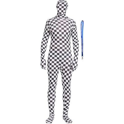 Full Bodysuit Unisex Spandex Stretch Erwachsene Kostüm Zentai Verschwinden Mann Body Suit, Checker, XL Full Bodysuit Unisex Spandex Stretch Erwachsene Kostüm Zentai Verschwinden Mann Body Suit, Checker, XL