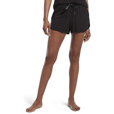 HUE Damen Sleepwell with Temptech Boxer-Pyjama-Shorts Pyjamahose, Schwarz, 36 HUE Damen Sleepwell with Temptech Boxer-Pyjama-Shorts Pyjamahose, Schwarz, 36