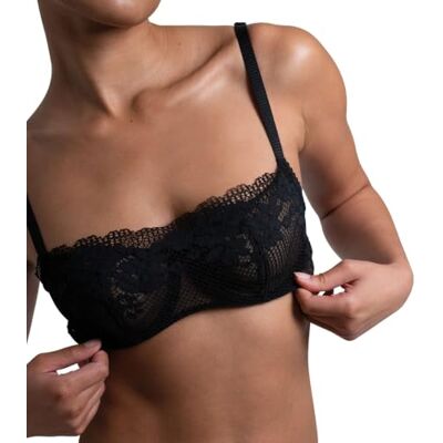 Passionata – Nina – BH – Stirnband – quadratischer Ausschnitt – mit Bügeln – verstellbare Träger – Spitze und Transparenz – elegant und feminin – täglicher Komfort Passionata – Nina – BH – Stirnband – quadratischer Ausschnitt – mit Bügeln – verstellbare Träger – Spitze und Transparenz – elegant und feminin – täglicher Komfort