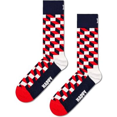 Happy Socks Unisex Filled Optic Sock Socken (1er Pack) Happy Socks Unisex Filled Optic Sock Socken (1er Pack)