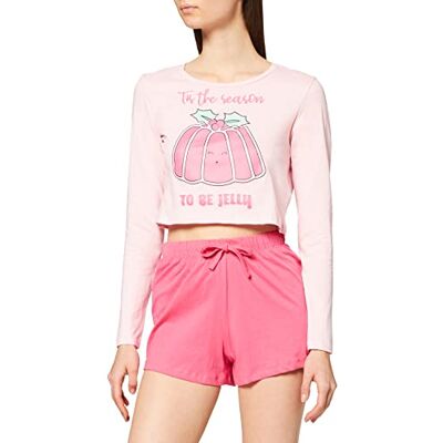 Brave Soul Damen Pyjama-Set, Rose, 32 Brave Soul Damen Pyjama-Set, Rose, 32