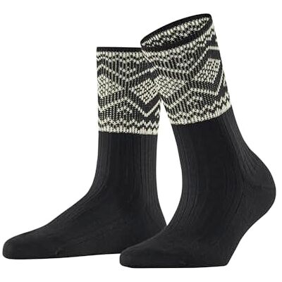 Esprit Damen Socken Selbu Shimmer W So Baumwolle gemustert 1 Paar, Schwarz Black 3000, 39-42 Esprit Damen Socken Selbu Shimmer W So Baumwolle gemustert 1 Paar, Schwarz Black 3000, 39-42