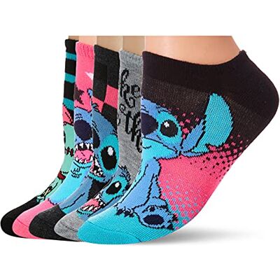 Disney , Lilo & Stitch, Damen-Socken, 5er-Pack, 42-44.5 EU Disney , Lilo & Stitch, Damen-Socken, 5er-Pack, 42-44.5 EU