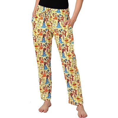 Disney Damen-Pyjamahose, Übergröße, bedruckt, Marie, Pooh & Friends, S Disney Damen-Pyjamahose, Übergröße, bedruckt, Marie, Pooh & Friends, S