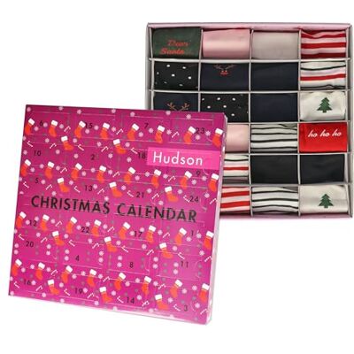 Hudson Damen Socken Christmas Calendar Adventskalender Sortiment 9990 39-42 Hudson Damen Socken Christmas Calendar Adventskalender Sortiment 9990 39-42