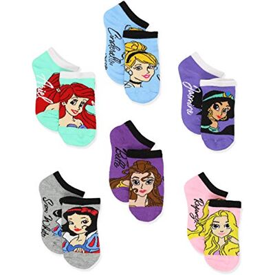 Disney Princess Teen-Women Socken für Damen, Gr. 37-42, 6 Stück Disney Princess Teen-Women Socken für Damen, Gr. 37-42, 6 Stück