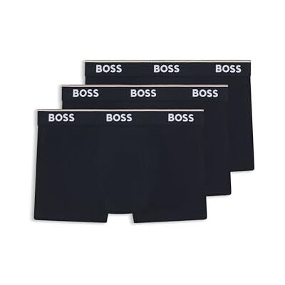 Boss Herren Trunk 3p Co/EL Boxershorts, New Open Blue480, L Boss Herren Trunk 3p Co/EL Boxershorts, New Open Blue480, L