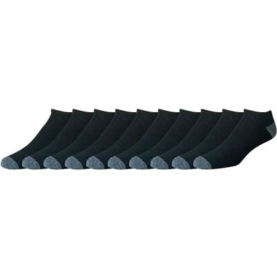 Amazon Herren Sportliche No-Show-Sportsocken aus gepolsterter, atmungsaktiver Funktionsbaumwolle, 10 Paar, Schwarz, 12 16 (50 58) Amazon Herren Sportliche No-Show-Sportsocken aus gepolsterter, atmungsaktiver Funktionsbaumwolle, 10 Paar, Schwarz, 12 16 (50 58)