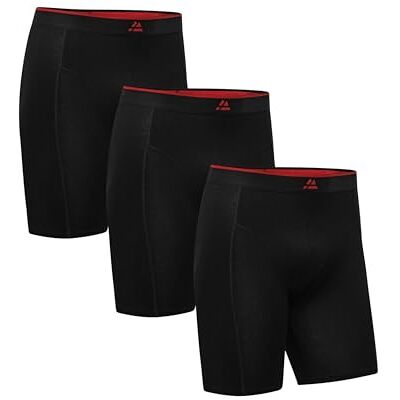 DANISH ENDURANCE Bambus Boxershorts Herren mit langem Bein, 3er & 6er Pack Bambus Boxershorts mit langem Bein, Geruchshemmend & Scheuerfrei für Alltag, Training & Reisen DANISH ENDURANCE Bambus Boxershorts Herren mit langem Bein, 3er & 6er Pack Bambus Boxershorts mit langem Bein, Geruchshemmend & Scheuerfrei für Alltag, Training & Reisen