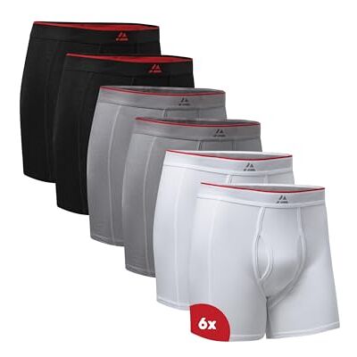 DANISH ENDURANCE Bambus Boxershorts Herren, Mit Eingriff, 3er & 6er Pack Bambus Boxershorts mit Eingriff, Geruchshemmend & Atmungsaktiv, Scheuerfrei, für Alltag, Arbeit & Reisen DANISH ENDURANCE Bambus Boxershorts Herren, Mit Eingriff, 3er & 6er Pack Bambus Boxershorts mit Eingriff, Geruchshemmend & Atmungsaktiv, Scheuerfrei, für Alltag, Arbeit & Reisen