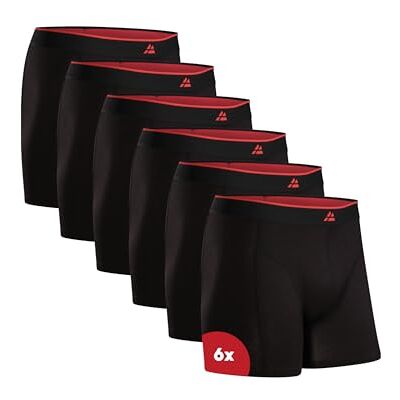 DANISH ENDURANCE Bambus Boxershorts Herren, Atmungsaktiv, 6er & 10er Pack Bambus Boxershorts, Etikettfrei, Superweich, Atmungsaktiv & Geruchshemmend mit sicherem Sitz, für Alltag, Arbeit & Reisen DANISH ENDURANCE Bambus Boxershorts Herren, Atmungsaktiv, 6er & 10er Pack Bambus Boxershorts, Etikettfrei, Superweich, Atmungsaktiv & Geruchshemmend mit sicherem Sitz, für Alltag, Arbeit & Reisen