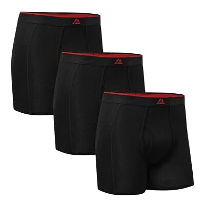 DANISH ENDURANCE Bambus Boxershorts Herren, Mit Eingriff, 3er & 6er Pack Bambus Boxershorts mit Eingriff, Geruchshemmend & Atmungsaktiv, Scheuerfrei, für Alltag, Arbeit & Reisen DANISH ENDURANCE Bambus Boxershorts Herren, Mit Eingriff, 3er & 6er Pack Bambus Boxershorts mit Eingriff, Geruchshemmend & Atmungsaktiv, Scheuerfrei, für Alltag, Arbeit & Reisen