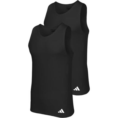 Adidas Herren Unterwäsche Ergonomic Tank Top (2PK) Active Flex Cotton Ergonomic Adidas Herren Unterwäsche Ergonomic Tank Top (2PK) Active Flex Cotton Ergonomic