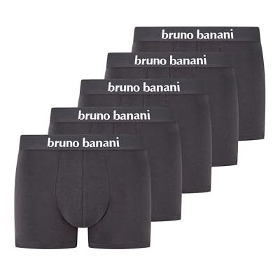 bruno banani Boxershorts Herren Contest aus Baumwolle 5er Pack Supersofte Baumwolle, 3 cm Komfortbund ohne Einschneiden & Eingriff, atmungsaktiv & elastisch, Memory-Effekt im 5er Set bruno banani Boxershorts Herren Contest aus Baumwolle 5er Pack Supersofte Baumwolle, 3 cm Komfortbund ohne Einschneiden & Eingriff, atmungsaktiv & elastisch, Memory-Effekt im 5er Set