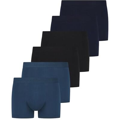 bruno banani Boxershorts Herren Challenge aus Baumwolle 6er Pack Extra weiche Baumwolle, ohne Gesäßnaht, Memory-Effekt für dauerhafte Passform, atmungsaktiv im 6er Set, ohne Eingriff bruno banani Boxershorts Herren Challenge aus Baumwolle 6er Pack Extra weiche Baumwolle, ohne Gesäßnaht, Memory-Effekt für dauerhafte Passform, atmungsaktiv im 6er Set, ohne Eingriff