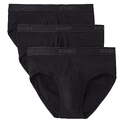2(X)IST 2(x) istISTistIST Herren Essential Cotton Contour Pouch Slip 3er Pack, tiefschwarz, X-Large 2(X)IST 2(x) istISTistIST Herren Essential Cotton Contour Pouch Slip 3er Pack, tiefschwarz, X-Large