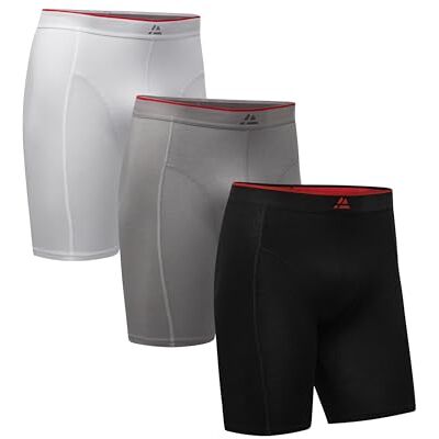 DANISH ENDURANCE Bambus Boxershorts Herren mit langem Bein, 3er & 6er Pack Bambus Boxershorts mit langem Bein, Geruchshemmend & Scheuerfrei für Alltag, Training & Reisen DANISH ENDURANCE Bambus Boxershorts Herren mit langem Bein, 3er & 6er Pack Bambus Boxershorts mit langem Bein, Geruchshemmend & Scheuerfrei für Alltag, Training & Reisen