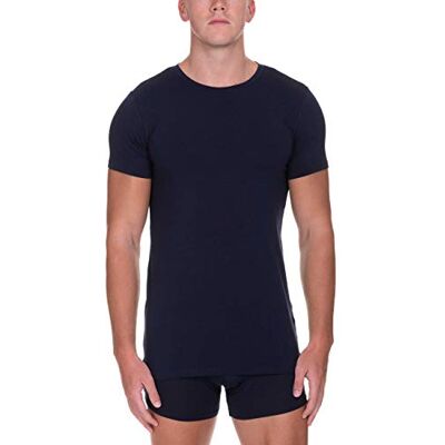 bruno banani Herren Shirt Infinity Unterhemd, per Pack Blau (Dunkelblau 090), Small (Herstellergröße: S) bruno banani Herren Shirt Infinity Unterhemd, per Pack Blau (Dunkelblau 090), Small (Herstellergröße: S)