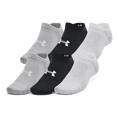 Under Armour Womens Essential 6 Pack No Show Socks Unisex Under Armour Womens Essential 6 Pack No Show Socks Unisex