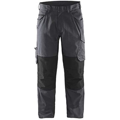 BLÅKLÄDER Blaklader 149513309699C52 Service-Hose mit Stretch, mittelgrau/schwarz, Größe C52 BLÅKLÄDER Blaklader 149513309699C52 Service-Hose mit Stretch, mittelgrau/schwarz, Größe C52