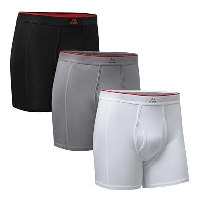 DANISH ENDURANCE Bambus Boxershorts Herren, Mit Eingriff, 3er & 6er Pack Bambus Boxershorts mit Eingriff, Geruchshemmend & Atmungsaktiv, Scheuerfrei, für Alltag, Arbeit & Reisen DANISH ENDURANCE Bambus Boxershorts Herren, Mit Eingriff, 3er & 6er Pack Bambus Boxershorts mit Eingriff, Geruchshemmend & Atmungsaktiv, Scheuerfrei, für Alltag, Arbeit & Reisen