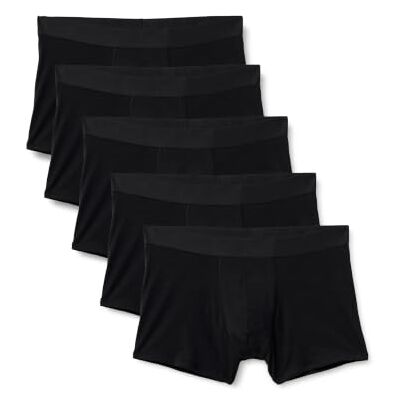 Amazon Herren Boxershorts aus Baumwolljersey, 5er Pack Amazon Herren Boxershorts aus Baumwolljersey, 5er Pack