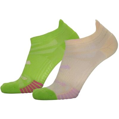 Brooks 280496351 Ghost Lite No Show 2-Pack Socks Unisex Adult Sand/Lime Green & Lime Green Größe 35 Brooks 280496351 Ghost Lite No Show 2-Pack Socks Unisex Adult Sand/Lime Green & Lime Green Größe 35