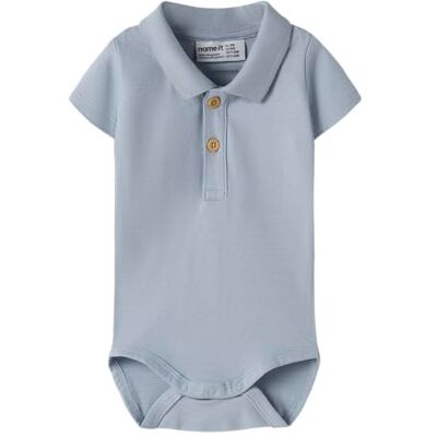 NAME IT Herren Nbmhofman Ss Polo Body, Blue Fog, Numeric_56 NAME IT Herren Nbmhofman Ss Polo Body, Blue Fog, Numeric_56