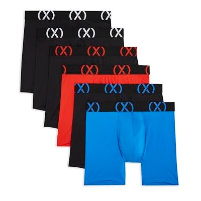 2(X)IST )IST Herren (X) Sport Boxershorts, 6er-Pack, 2-Black/Black-Blue Wb/Power Blue/Black-Fiery Red Wb/Fiery Red-Black Wb, Medium 2(X)IST )IST Herren (X) Sport Boxershorts, 6er-Pack, 2-Black/Black-Blue Wb/Power Blue/Black-Fiery Red Wb/Fiery Red-Black Wb, Medium