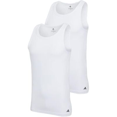 Adidas Herren Unterwäsche Tank Top (2PK) Active Flex Cotton Adidas Herren Unterwäsche Tank Top (2PK) Active Flex Cotton