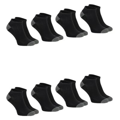 Athena Ecopack Sport, 8 Socken für Herren, Schwarz/Schwarz/Schwarz, 43-46 Athena Ecopack Sport, 8 Socken für Herren, Schwarz/Schwarz/Schwarz, 43-46