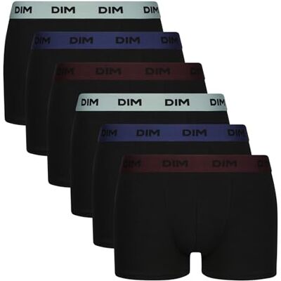 DIM Boxer Herren Mix and Colors Baumwolle Stretch Komfort x6 DIM Boxer Herren Mix and Colors Baumwolle Stretch Komfort x6