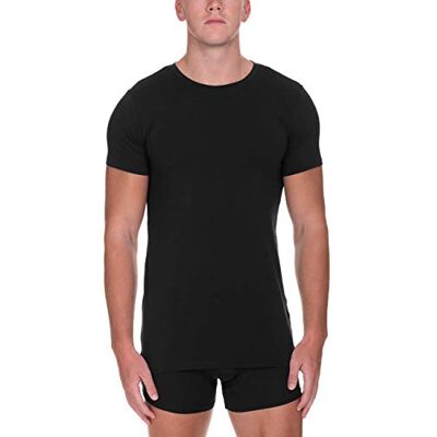 bruno banani Herren Shirt Infinity Unterhemd, per Pack Schwarz (Schwarz 007), Small (Herstellergröße: S) bruno banani Herren Shirt Infinity Unterhemd, per Pack Schwarz (Schwarz 007), Small (Herstellergröße: S)